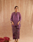 Jamni Georgette Organza Top With Pants Set Of 2
