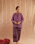 Jamni Georgette Organza Top With Pants Set Of 2