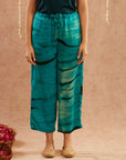 Phirozi Organza Kaftan Set With Pants And Potli Bag - Set Of 3