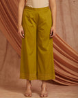 Women Short Kurta Set - Olive green