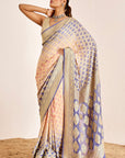 Traditional Banarasee Bandhani Saree in Modern Colors