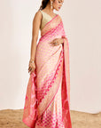 Traditional Banarasee Bandhani Saree in Modern Colors