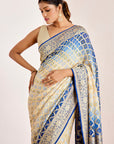 Traditional Banarasee Bandhani Saree in Modern Colors