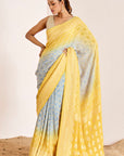 Traditional Banarasee Bandhani Saree in Modern Colors
