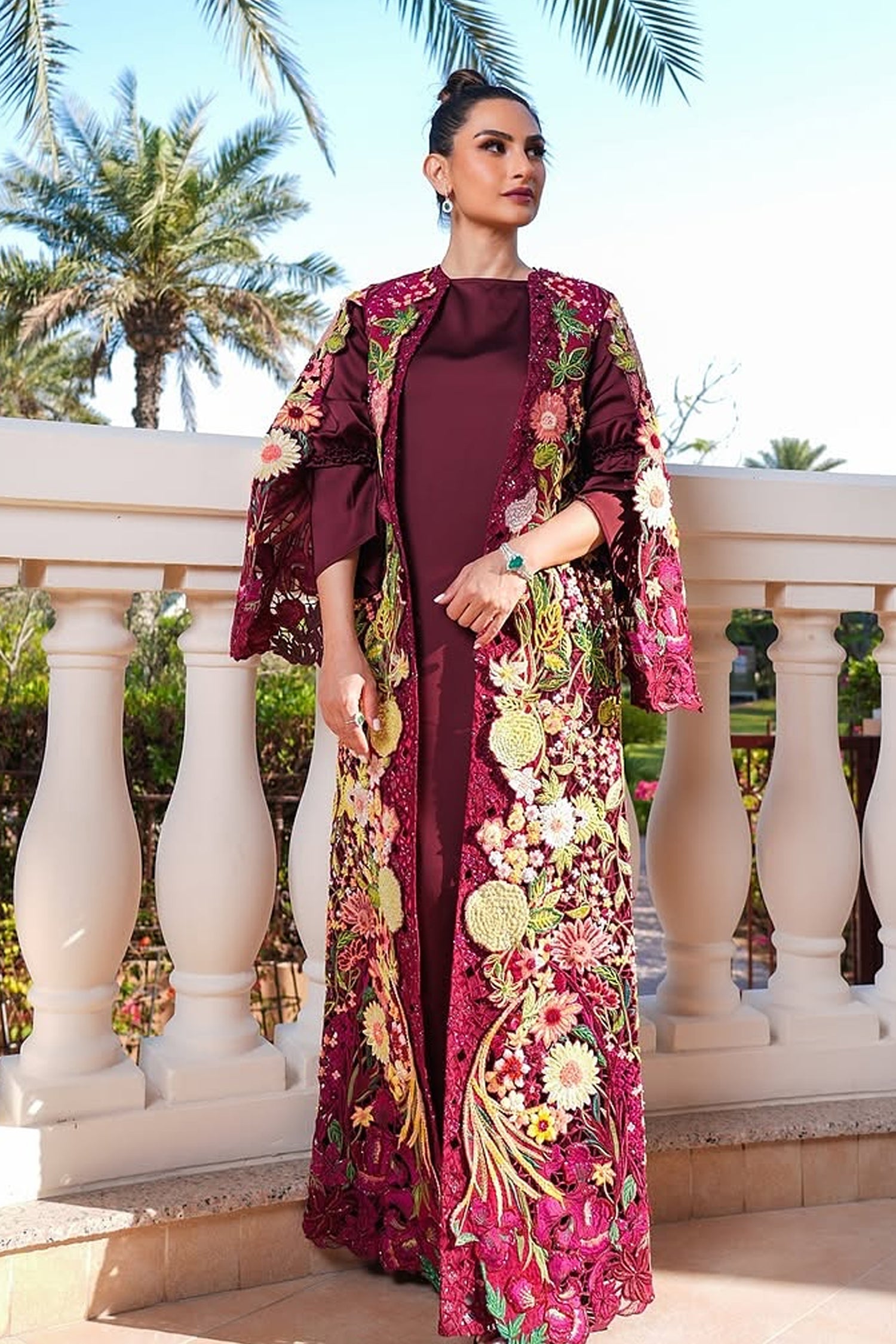 Enhanted Garden White- Corseted Belt Drape Set