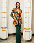 Leaf Print 3 Piece Suit Set (Set Of 3)