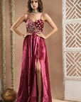 Rani Velvet Long Indo Dress (Set Of 1)