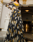 Black Abstract Lehenga Set (Set Of 3)