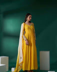 Sequin Embroidered Ombre Georgette Anarkali Set