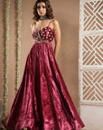 Rani Velvet Long Indo Dress (Set Of 1)