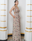 Cream Floral Handkerchief Drape Co-Ord Set (Set Of 2)
