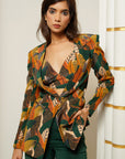 Leaf Print 3 Piece Suit Set (Set Of 3)