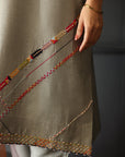 Khushboo & Pankaj Grey Summer Festive Kurta Set