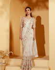 Ombre Sequin Saree with Sleeveless Embroidered Blouse