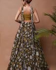 Forest Digital Print Lehenga Set (Set Of 3)