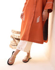 Khushboo & Pankaj Sunset Orange Straight Kurta Set