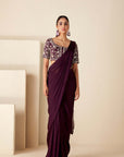 Red Zardosi and Threadwork Bridal Saree