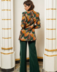 Leaf Print 3 Piece Suit Set (Set Of 3)
