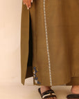 Khushboo & Pankaj Earthy Olive Festive Kurta Set