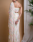 Stripes Printed Drape Set (Set Of 2)