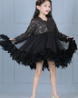 Sequence Dress with Net Flare