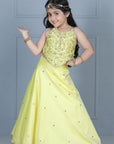 Halter Blouse with Silk Lehanga