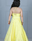 Halter Blouse with Silk Lehanga