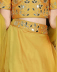 Lehanga with Mirror Work