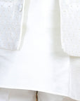 Kurta,Pajama with Sleeveless Jacket - White