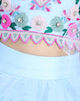 Handwork Blouse and Tulle Lehenga