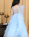 Handwork Blouse and Tulle Lehenga