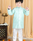 Sherwani with Slim Fit Pajama - Green