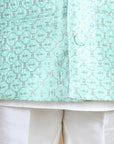 Sherwani with Slim Fit Pajama - Green