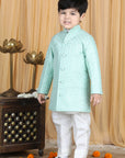 Sherwani with Slim Fit Pajama - Green