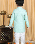 Sherwani with Slim Fit Pajama - Green