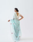 Elegant Fusion Pre-Drape Saree Ensemble