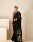 Beautifully Handcrafted Saree with Zardosdi Details Saree with On The Pallu