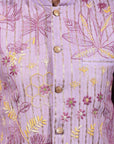 ChikanKari Silk Kurta Set - Light Purple