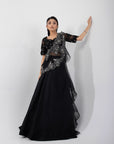 Luna Black Lehenga Set