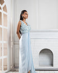 Frosted Petals Flow Gown