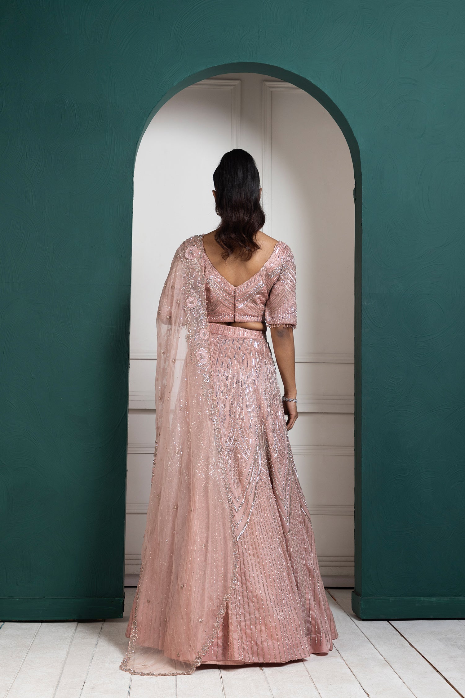 Rosé Sparkle Lehenga Set