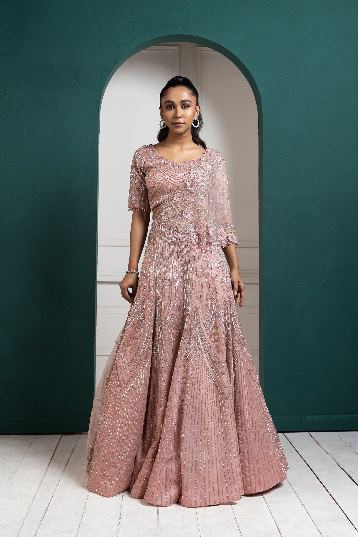 Rosé Sparkle Lehenga Set