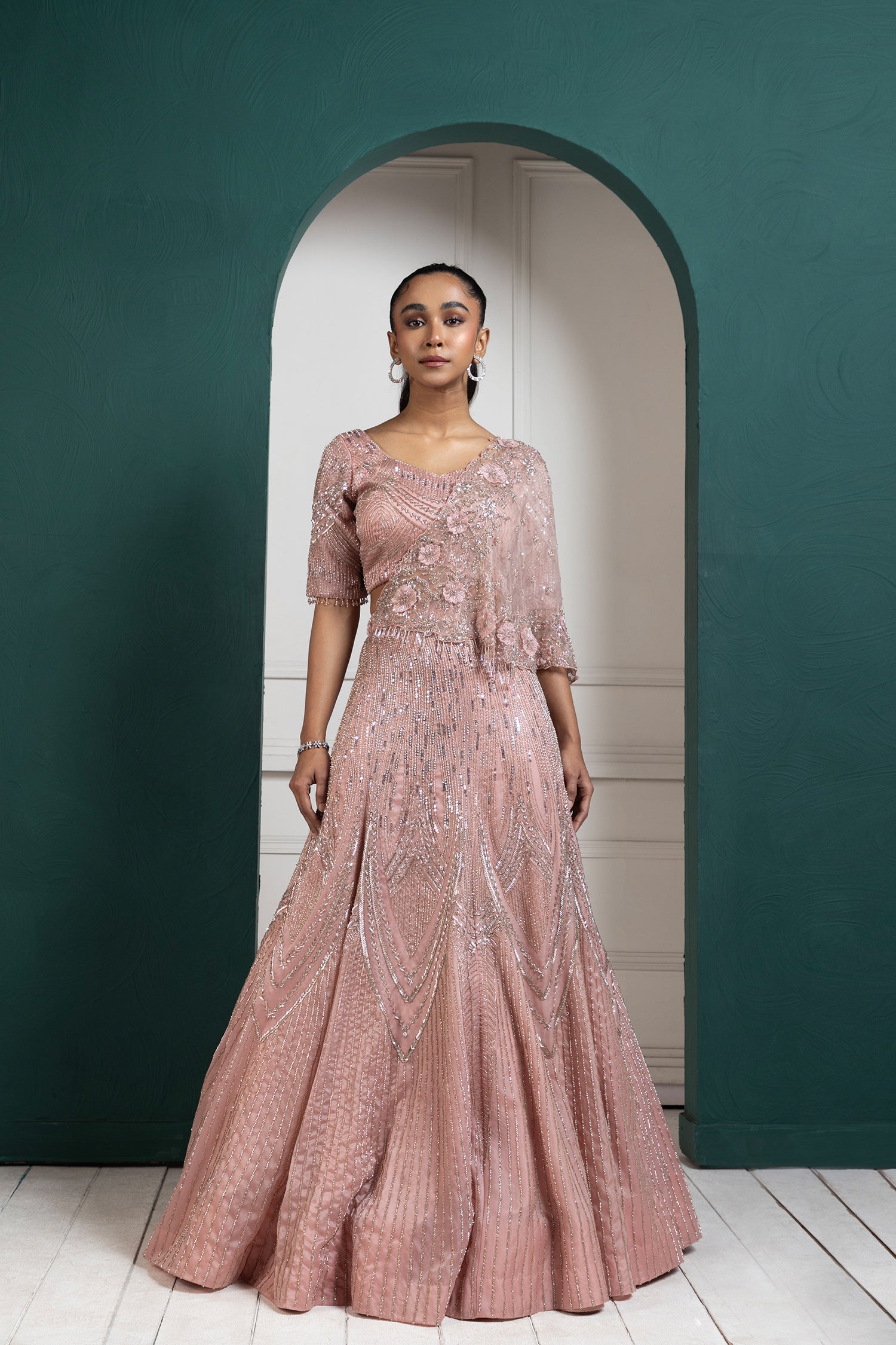 Rosé Sparkle Lehenga Set