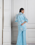 Sky Breeze Embroidered Co-Ord Set