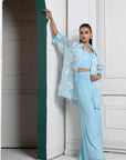 Sky Breeze Embroidered Co-Ord Set
