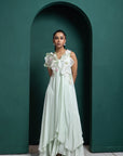 Mint Blossom Layered Gown