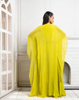 Chartreuse Cape Palazzo Set