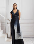 Noir Ombre Wrap Jumpsuit