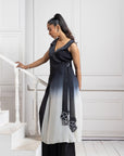 Noir Ombre Wrap Jumpsuit