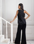 Noir Ombre Wrap Jumpsuit